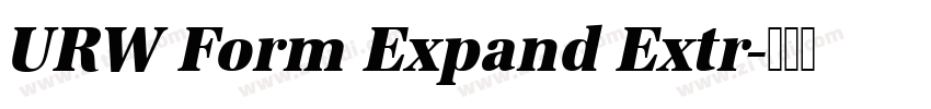URW Form Expand Extr字体转换 URW Form Expand Extr字体转换